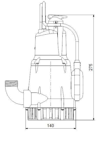 Насос для брудн води KPC 300 A 1x220 50H 2