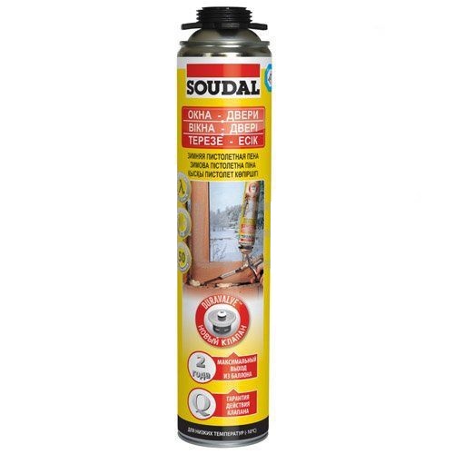 Пена монтажная, зимняя SOUDAL 750мл (код: 00075000Z) 1