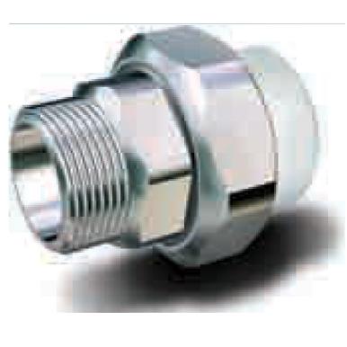 Соединитель с американкой, PP-R, D=25 мм x 3/4