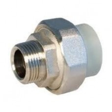 Соединитель с американкой, PP-R, D=25 мм x 3/4