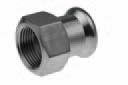 З'єднувач, Inox, D = 15 мм x 1 / 2