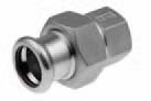 З'єднувач, Inox, роз'ємний, D = 42 мм x 1.1 / 2 