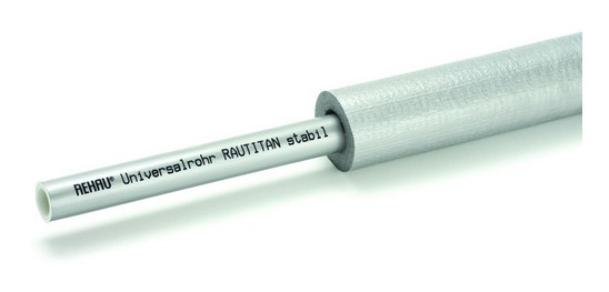 Труба RAUTITAN stabil 20х2,9 в кругліій ізоляції 9 мм,бухта 50 м 1