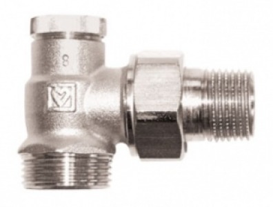 Запорный вентиль ГЕРЦ-RL-1, угловой, 1/2