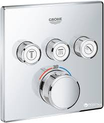 GROHTHERM SMARTCONTROL ТЕРМОСТАТ ПРИХОВАНОГО МОНТАЖУ ІЗ 3 КНОПКАМИ КЕРУВАННЯ 1