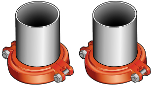Кінцевики для насосних груп FL-UK/FL-MK Victaulic-зварка DN 40 x DN 40 PN10 (2 шт)(код:66259.27) (шт 1