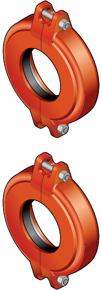 Комплект перехідників Victaulic DN 100 x DN 100 PN10 (2 шт.) 1