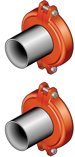 Комплект переходников Victaulic-cварка DN 50 x DN 50 PN10 (2 шт.) (код: 66259.372) (шт.) 1