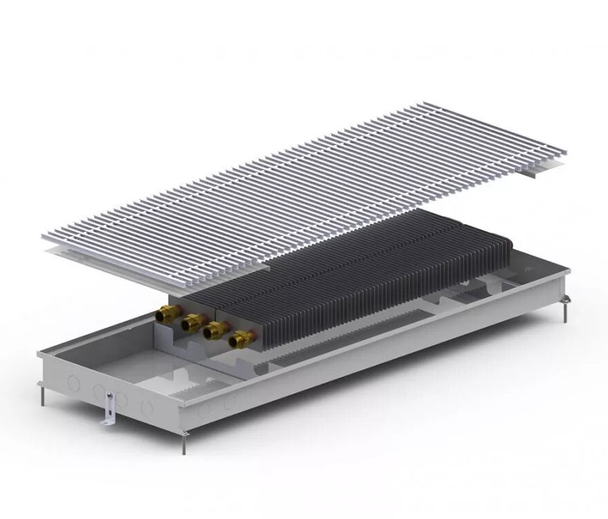 Конвектор внутрип. C2(Inox) 2 теп-ка 380/1000/ 65 Carrera 1