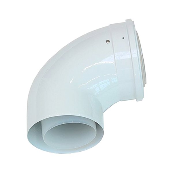 Концентрический отвод 90 ° 80/125 (конденс) 1