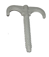 Крюк пластмасовий, подвійний, ЛИОН, D = 14-20 мм, 100 мм 1