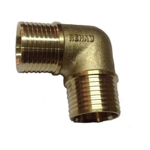 Кутник RAUTITAN RX+ настінний прохідний, 20 / 20 - Rp 1/2 короткий 1