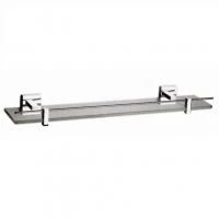 Полочка стеклянная SQUARE, 60x12,5 см, хром.