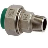 Соединитель с американкой, PP-R, D=20 мм x 1/2