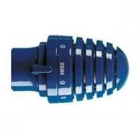 Термостатична головка HERZ- DE LUXE, з різьбою під'єднання М 28 x 1,5,колір-манхеттен.