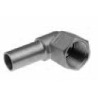 Уголок под 90 град., Inox, короткий, D=15 мм x 1/2
