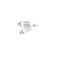 Колено 30° DN 130 PP (kit of 2 p.)