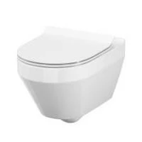SET 741 Унітаз підвісний Caspia CLEAN ON з кришкою слім із дюропласту вільнопадаюча легкознімна
