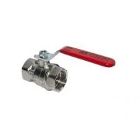 Кран кульов.ВР-ВР,з важільн.ручкою(оцинк.сталь),PN=25.Корп.з кован.лат.,нікель.,згід. EN 12420., 1 1